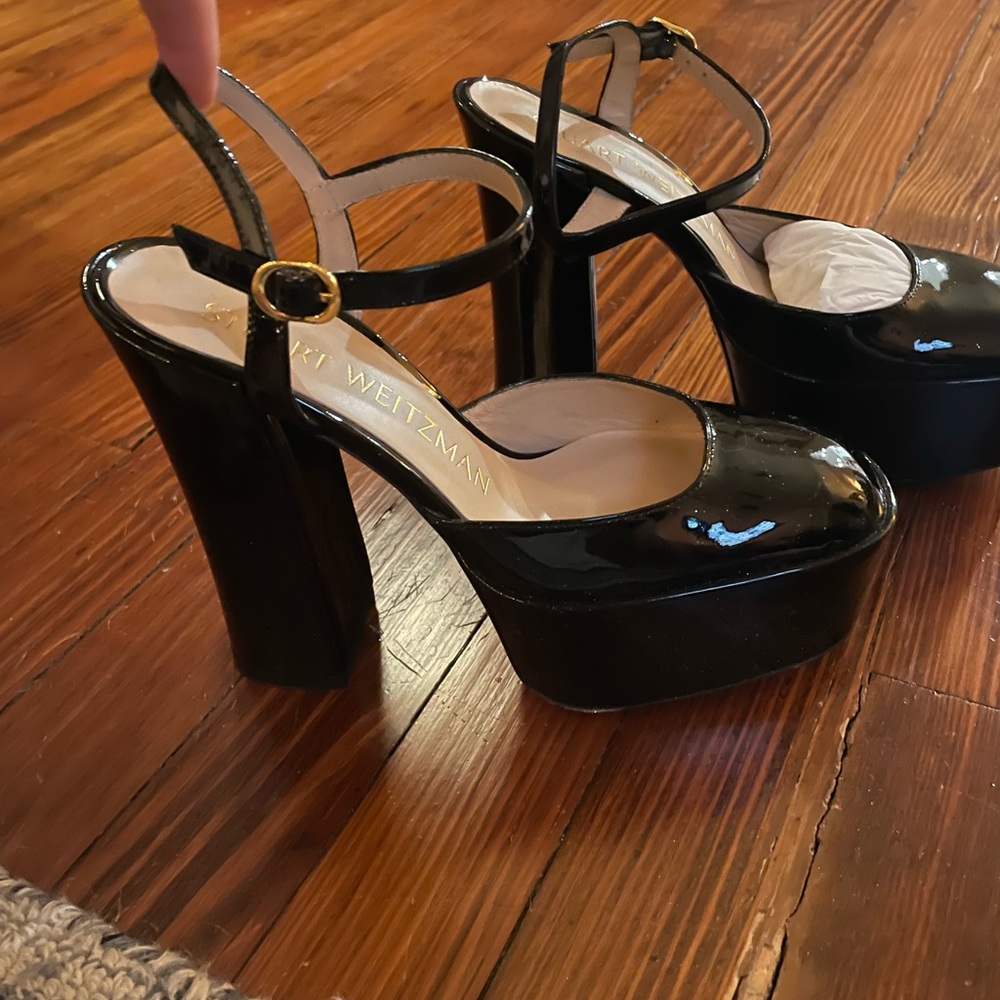 Stuart Weitzman Black Platform Heels